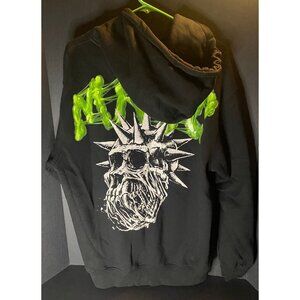 MAYC Spell Out Mutant Ape Yacht Club Men M Double Sided Graphic Hoodie Grunge